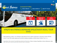 Tablet Screenshot of east-express.cz